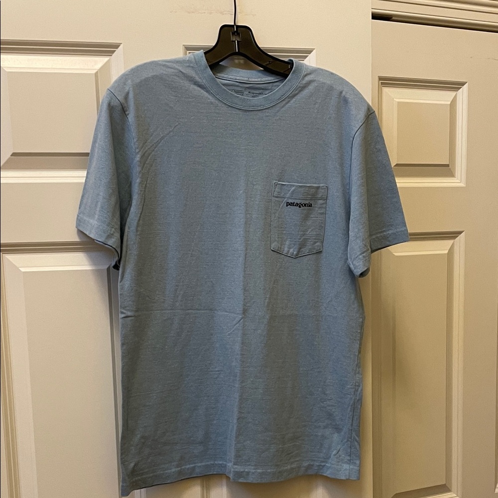 Patagonia Men's Sky Blue Short Sleeve Pocket Tee